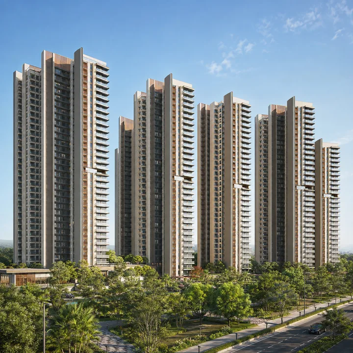 SNN Sarjapur Road residential towers rising 2B+G+24 to 79.95 m above landscaped open space at Kudlu, off Sarjapur Road, Bengaluru